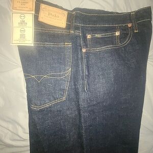 New With Tag Ralph Lauren Men's Low Strength Jean's Classic Fit, Zip Fly.